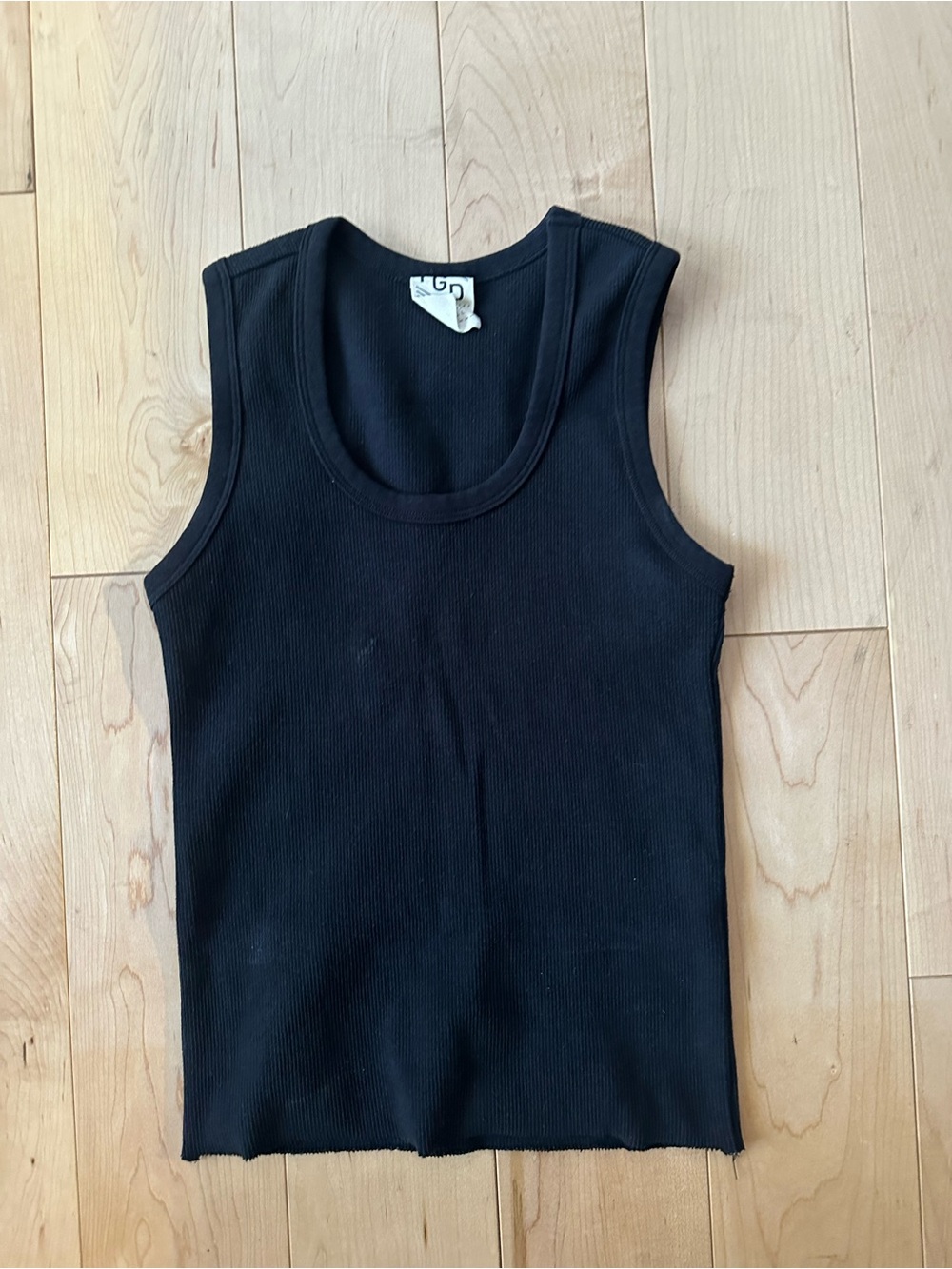 Like-New- Plenty PGD White Thick Ribbed Tank Top (XXS)